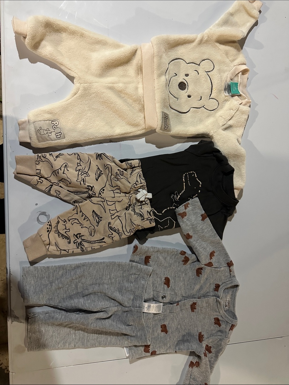 Disney Beige and Gray Kids Jogger Bundle with Winnie the Pooh